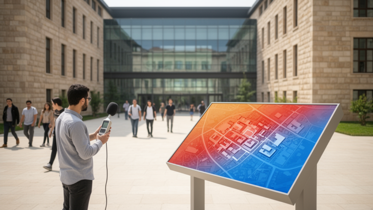 Campus Noise Map Reveals Hidden Hot Spots and Quiet Zones at a Turkish University