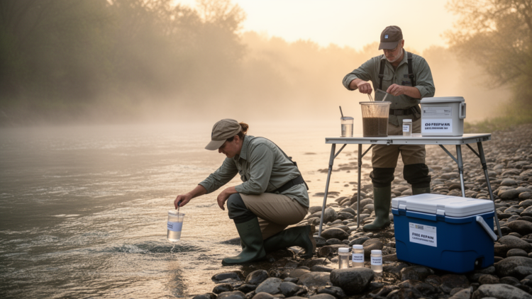 eDNA and bulk samples diverge in river health checks