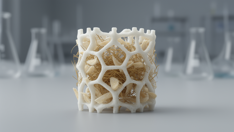 Sugar beet waste and Amazonian fibers turn 3D-printed PLA into stronger biodegradable implants
