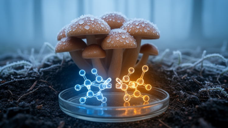 Cold-Triggered Molecular Switch Behind Mushroom Fruiting Identified in Armillaria ostillata