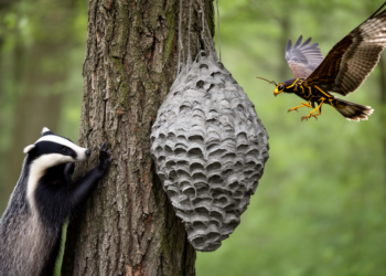 Badgers, buzzards and giant hornets join the predator lineup of the invasive yellow-legged hornet