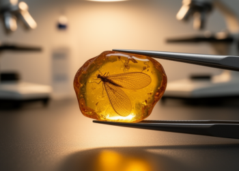 Ancient Amber Reveals Reproductive Secrets of Extinct Cretaceous Lacewings