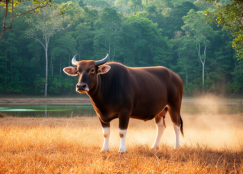 Banteng density shifts with the seasons in Thailand’s shared forests