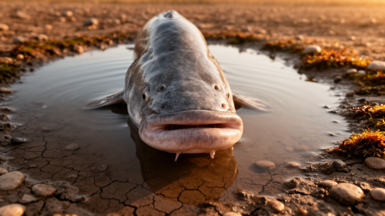 Wolf Fish Grow Protruding Lips to Sip Oxygen-Rich Surface Water in Drying Pools