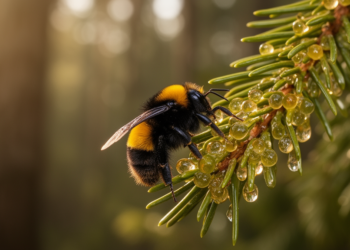 Buff-tailed bumble bees turn to sweet scale insect honeydew in Türkiye