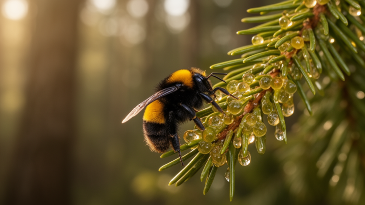 Buff-tailed bumble bees turn to sweet scale insect honeydew in Türkiye