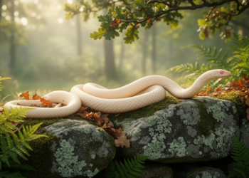 Rare Albino Aesculapian Snakes Recorded in Hungary for the First Time