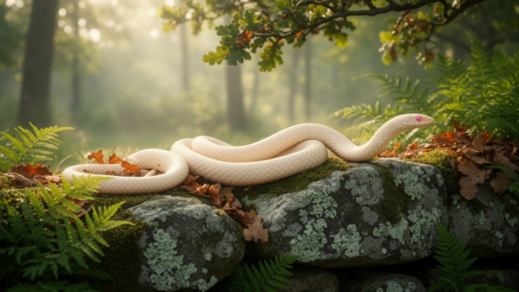 Rare Albino Aesculapian Snakes Recorded in Hungary for the First Time
