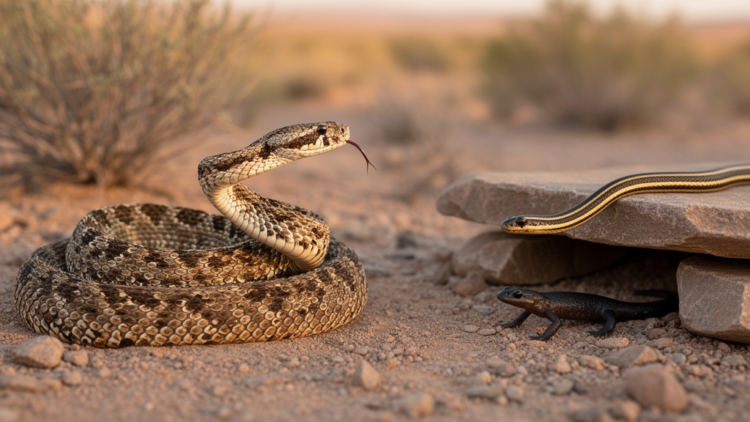 Rattlesnakes and garter snakes hunt endangered Mexican salamander