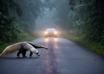 Road width and speed drive tamandua roadkill risk in Costa Rica