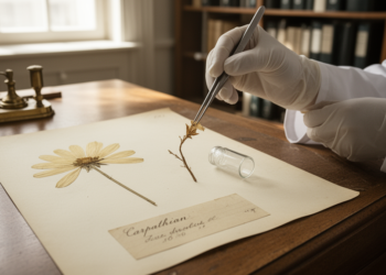 DNA from century-old herbarium sheets rewrites a Carpathian endemic flower