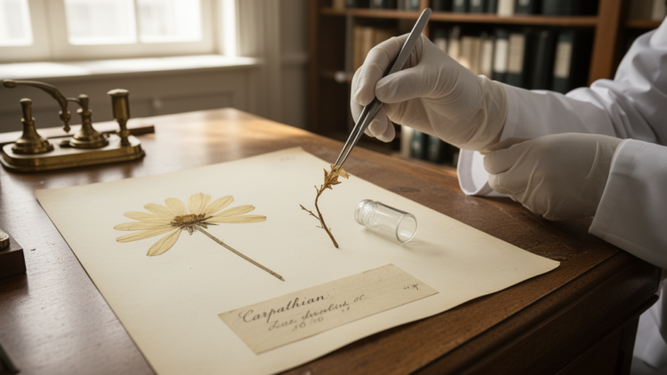 DNA from century-old herbarium sheets rewrites a Carpathian endemic flower