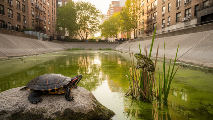 Urban Ponds Are Incubators for Invasive Turtles and Frogs in Central Europe