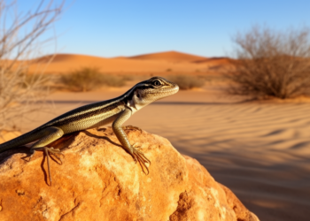 Snake-eyed lizards of North Africa trace a single east-to-west genetic journey