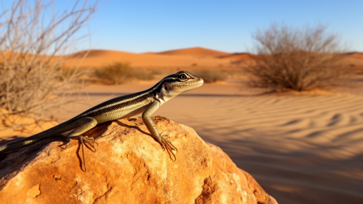 Snake-eyed lizards of North Africa trace a single east-to-west genetic journey