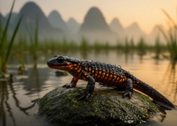 New crocodile newt species discovered hiding in Guangxi wetlands