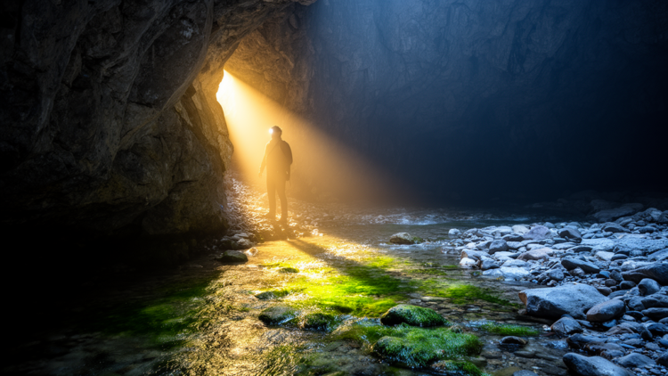 Cave Streams in the Caucasus Reveal Light as the Gatekeeper Between Two Worlds