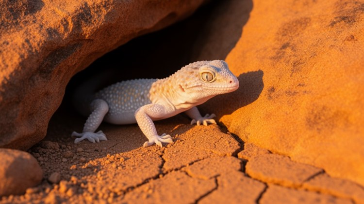 Desert gecko lets its refuge set its body temperature, study finds