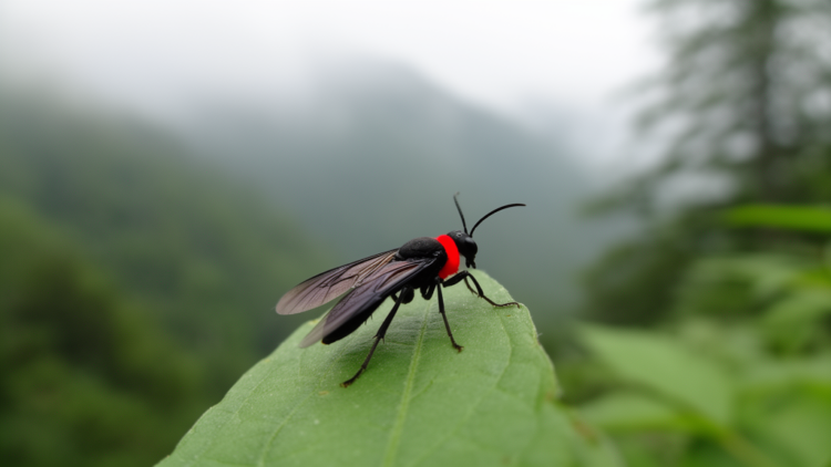 New Red-Collared Sawfly Species Discovered in China’s Tianmu Mountains