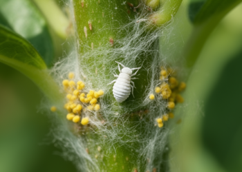 Fungus-farming mealybug reveals rare chromosomes and live birth strategy