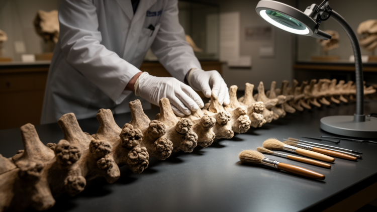Triassic marine reptile spine reveals mysterious bone growths never seen before
