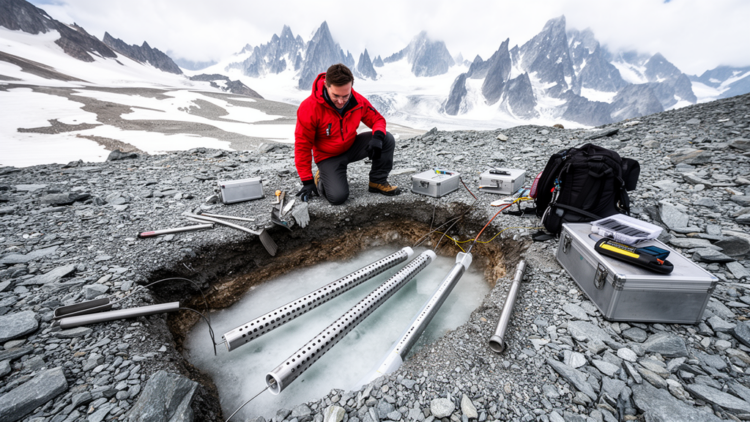 Buried tubes pass a critical test for sampling alpine rock glacier life