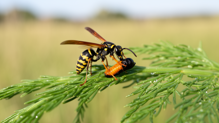 New Wasp Species Devouring Asparagus Beetle Larvae Discovered in India
