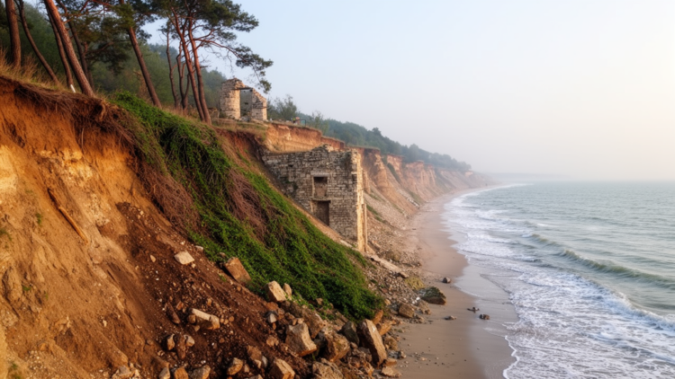 Landslides on Bulgaria’s Black Sea coast threaten biodiversity and ancient heritage