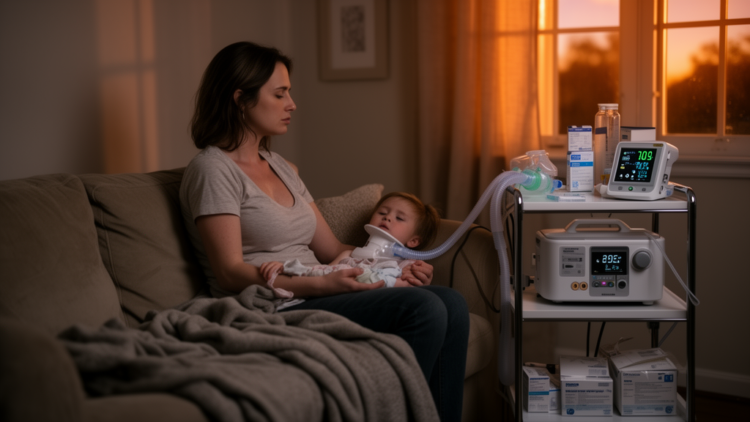Mothers carry the heaviest load when children need tracheostomy care at home