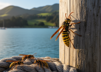 Invasive social wasps creep across the South Pacific as a notorious hornet reaches New Zealand