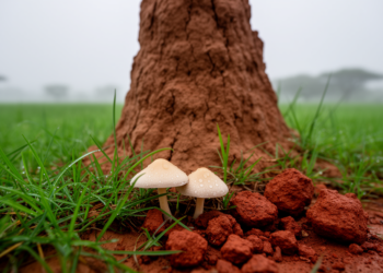 Two New Mushroom Species Emerge from Oman’s Monsoon-Watered Termite Mounds