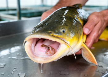 Hidden Parasite Found Lurking in the Palate of Farmed Yellow Catfish in China