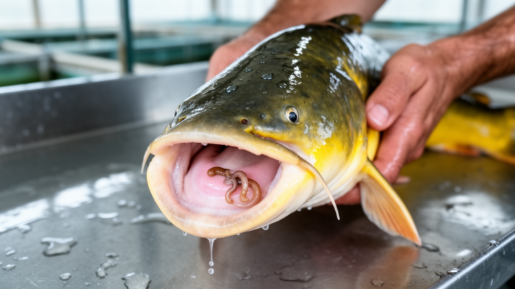 Hidden Parasite Found Lurking in the Palate of Farmed Yellow Catfish in China