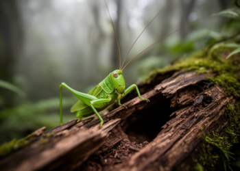 New Toothed Katydid That Sings From Burrows in Branches Discovered in Colombia’s Andes