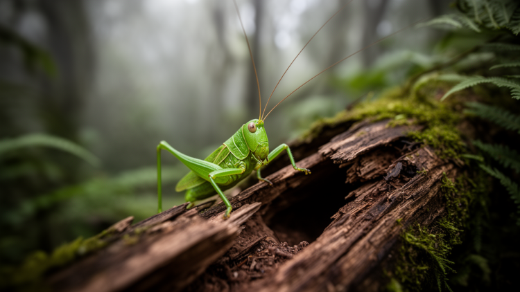 New Toothed Katydid That Sings From Burrows in Branches Discovered in Colombia’s Andes