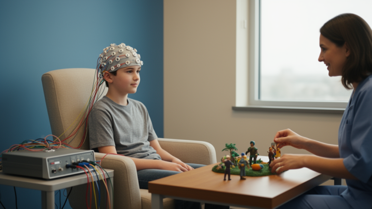 Brain Waves May Predict Which Autistic Teens Benefit Most from Social Skills Training