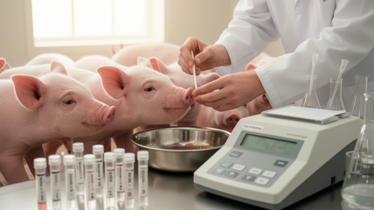 Preliminary piglet study links weaning to 41 salivary microRNA changes