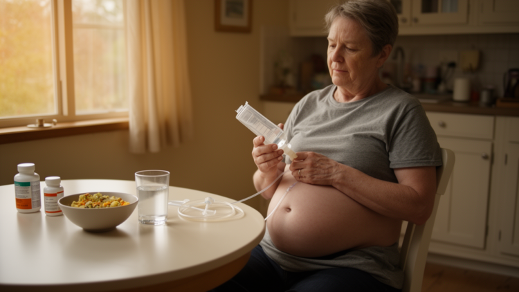 Year-long feeding-tube dependence linked to poorer survival after head-neck cancer treatment