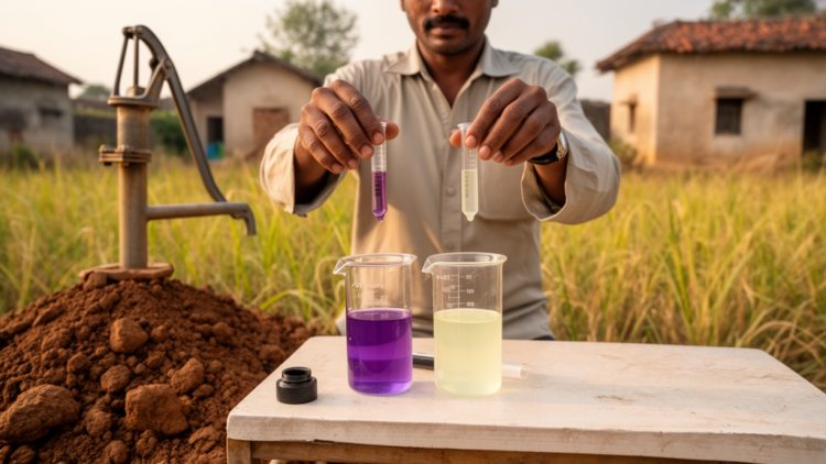Single-Reagent Colorimetry Distinguishes Arsenic Species in Central India