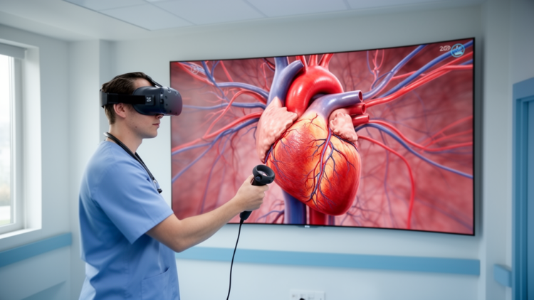 Interactive 360 video linked to early self-rated cardiology understanding