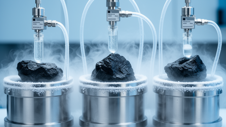 Liquid nitrogen soaking lowers methane uptake and swelling across three coal ranks