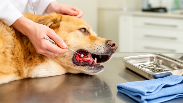 Dental extraction wounds split in one in five dogs