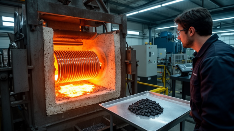 Induction furnace study recovers up to 73% iron from ore pellets