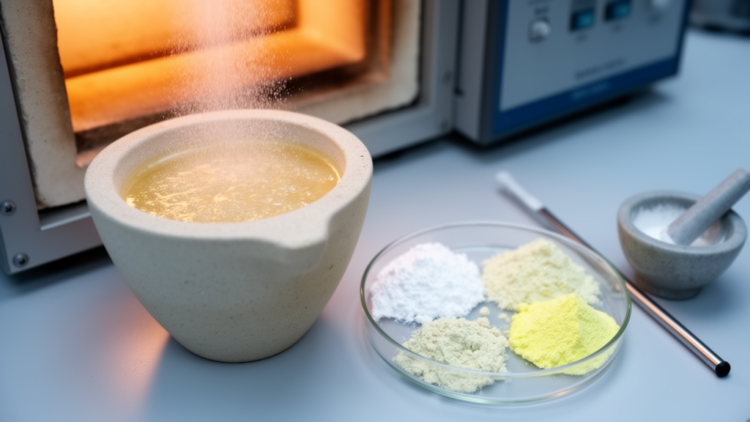 Sorbitol-nitrate pyrolysis as a method for phase composition control of bismuth oxides and composites based thereon