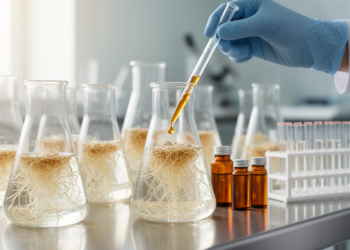 Coniferyl alcohol feeding doubles anticancer lignan justicidin B in Linum root cultures