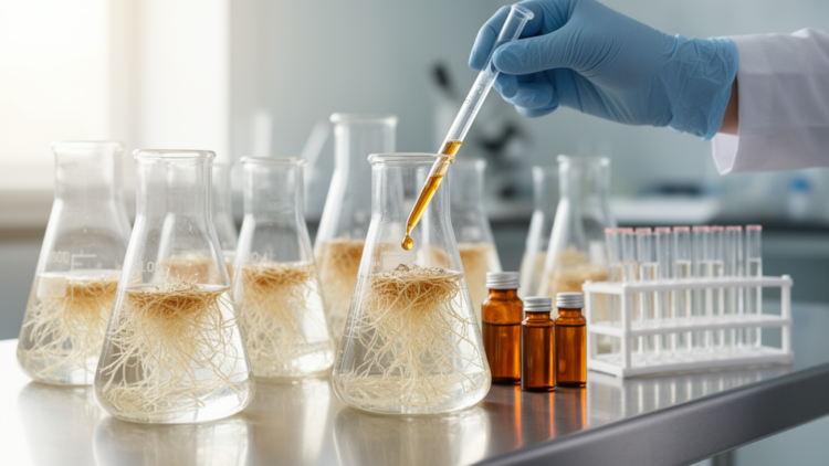 Coniferyl alcohol feeding doubles anticancer lignan justicidin B in Linum root cultures