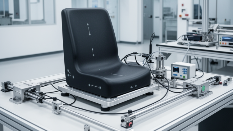 Research report: Engineering bench characterization and reciprocal cross-sensitivity of a sensor-integrated seated measurement platform