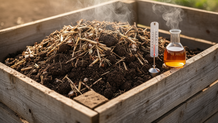 400°C cotton-stalk wood vinegar most strongly enhanced pig-manure compost humification