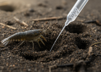 Mud shrimp DNA persists for weeks in sediment