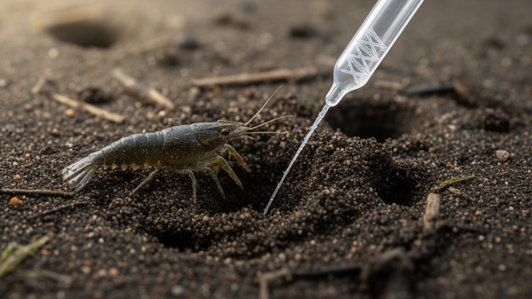 Mud shrimp DNA persists for weeks in sediment